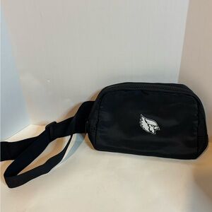 Cardinal Sleek Black Crossbody Bag with Emblem